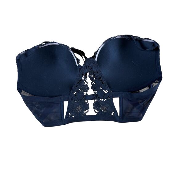 Victoria's Secret Very Sexy Bra Size 36C Pushup Padded Lace Overlay Mesh - Picture 2 of 9